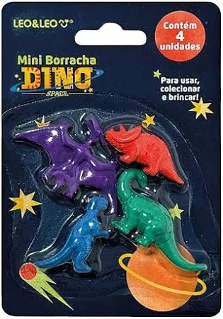 BORRACHA DINOSSAURO C/4